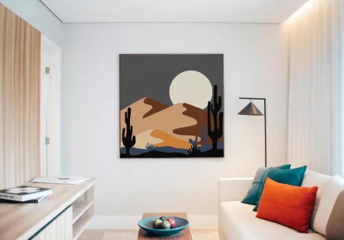 Telihold - gyerek számfestő készlet - Számfestő.hu - 30×30cm - keretre feszítve