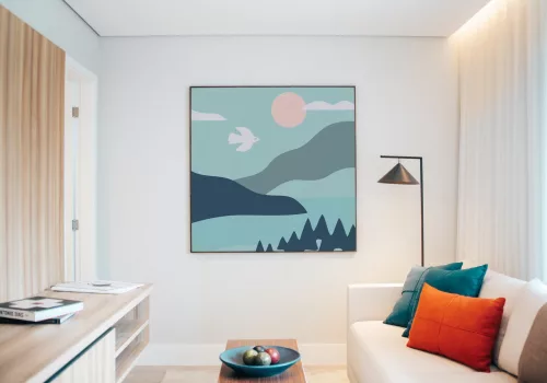 Napsütés - gyerek számfestő készlet - Számfestő.hu - 40×40cm - keret nélkül