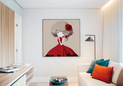 Elegáns - gyerek számfestő készlet - Számfestő.hu - 50×50cm - keret nélkül