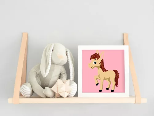Vidám Paci - gyerek számfestő készlet - Számfestő.hu - 30×30cm - keret nélkül