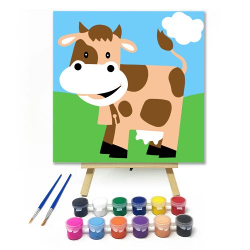 Boci - gyerek számfestő készlet - Számfestő.hu - 30×30cm - keretre feszítve