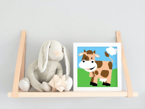 Boci - gyerek számfestő készlet - Számfestő.hu - 20×20cm - keretre feszítve