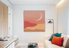 Felkelő Hold - gyerek számfestő készlet - Számfestő.hu - 20×20cm - keretre feszítve