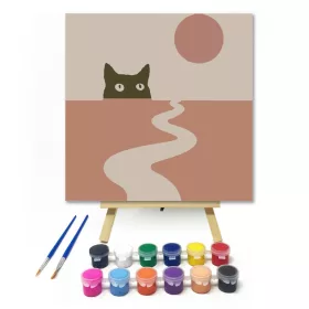 Leselkedő - gyerek számfestő készlet - Számfestő.hu - 20×20cm - keret nélkül