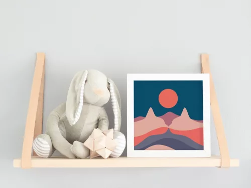 Cica Puszi - gyerek számfestő készlet - Számfestő.hu - 50×50cm - keretre feszítve