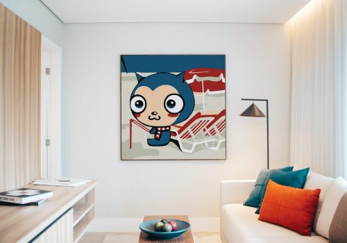 Pecázás - gyerek számfestő készlet - Számfestő.hu - 30×30cm - keretre feszítve