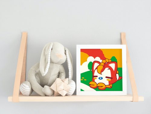 Pihenés - gyerek számfestő készlet - Számfestő.hu - 30×30cm - keret nélkül