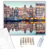 Amszterdami Csatorna - számfestő készlet - Számfestő.hu - 40×50cm - keretre feszítve