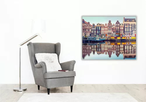 Amszterdami Csatorna - számfestő készlet - Számfestő.hu - 80×100cm - keret nélkül