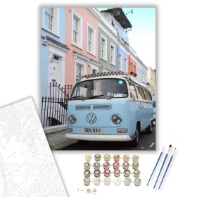 Esztétikus Volkswagen - számfestő készlet - Számfestő.hu - 40×50cm - keret nélkül