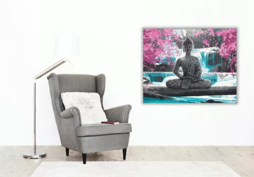 Buddha Zen - számfestő készlet - Számfestő.hu - 50×60cm - keret nélkül