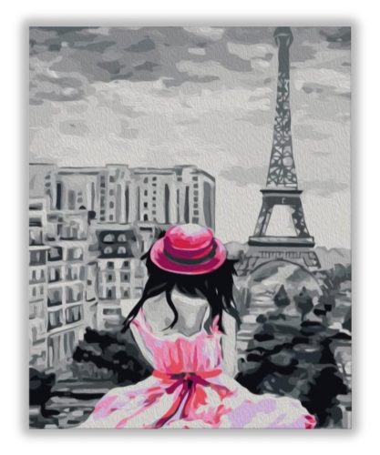 Romantikus Párizs - számfestő készlet