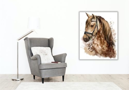 Csodálatos Ló - számfestő készlet - Számfestő.hu - 40×50cm - keretre feszítve