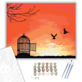 Szabadság - számfestő készlet - Számfestő.hu - 40×50cm - keret nélkül
