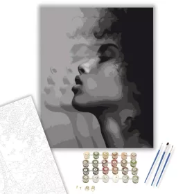 Oldal Portré - számfestő készlet - Számfestő.hu - 40×50cm - keret nélkül