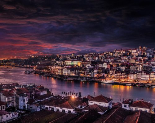 Portugália Városa - vászonkép