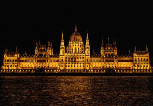 Parlament éjjel - vászonkép