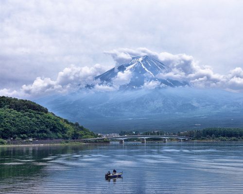 Japán hegy - vászonkép