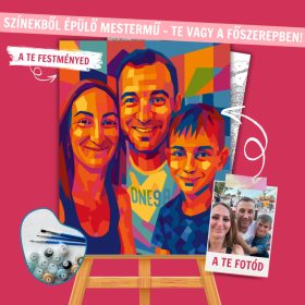 Számfestő Portré - WPAP Stílusban (Wedha’s Pop Art Stílus) - Számfestő.hu - 30×40cm - keret nélkül