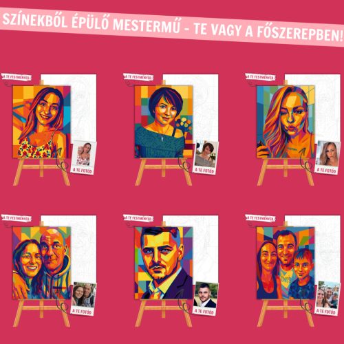 Számfestő Portré - WPAP Stílusban (Wedha’s Pop Art Stílus) - Számfestő.hu - 30×40cm - keretre feszítve