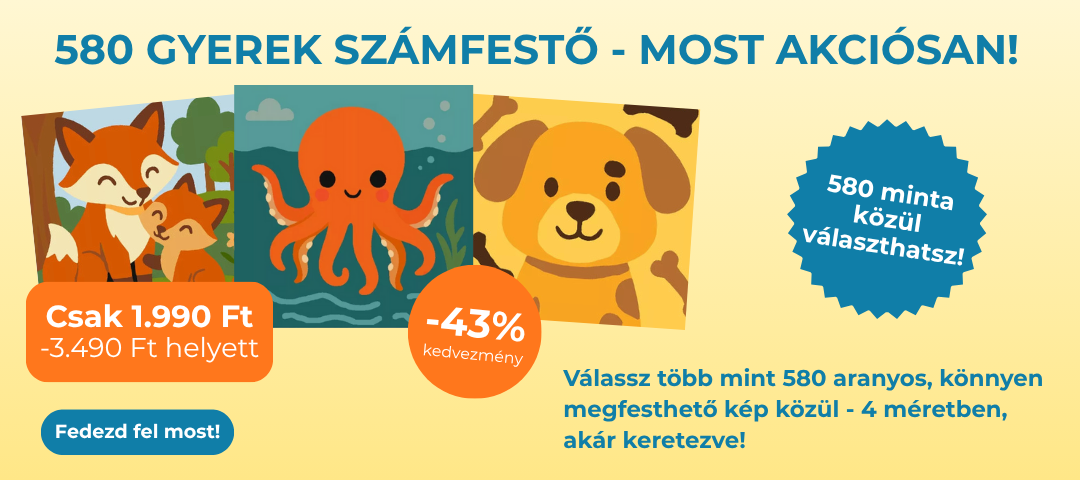 Gyerek számfestő - akció
