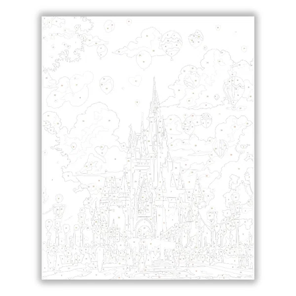Disney World Vidám Nap - számfestő készlet - számfestő készlet