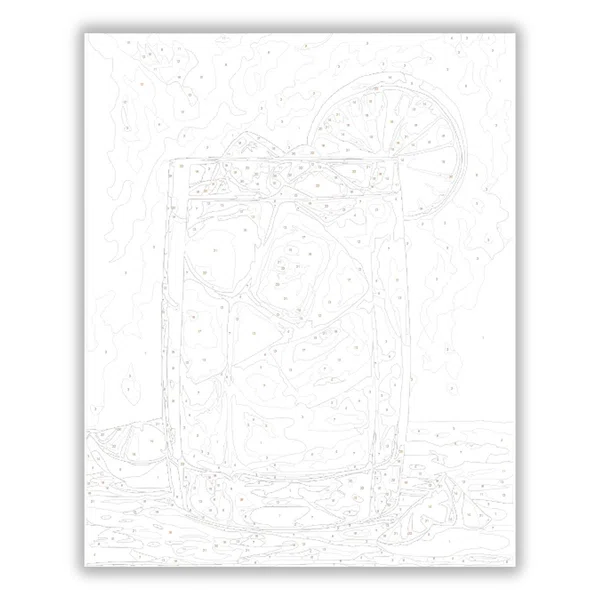 Dark ’n Stormy koktél - számfestő készlet - számfestő készlet
