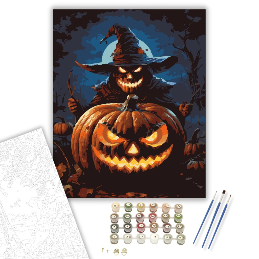 Rémes Halloween éj - számfestő készlet - számfestő készlet