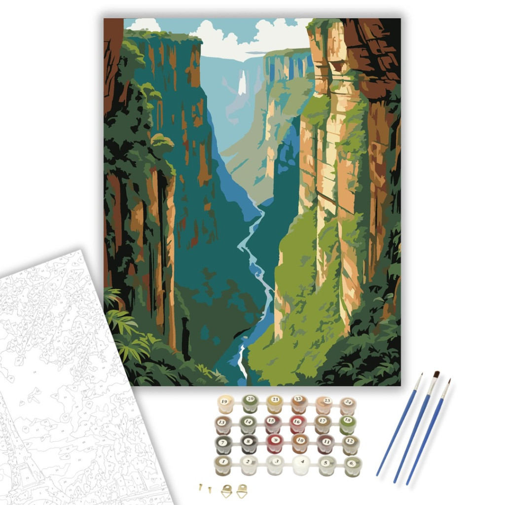 Itaimbezinho Canyon Fenséges Szurdoka - számfestő készlet - számfestő készlet