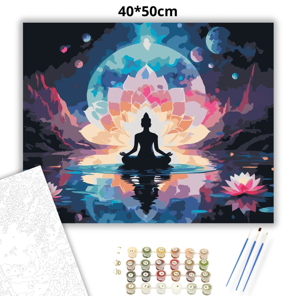 Kozmikus meditáció - számfestő készlet - számfestő készlet